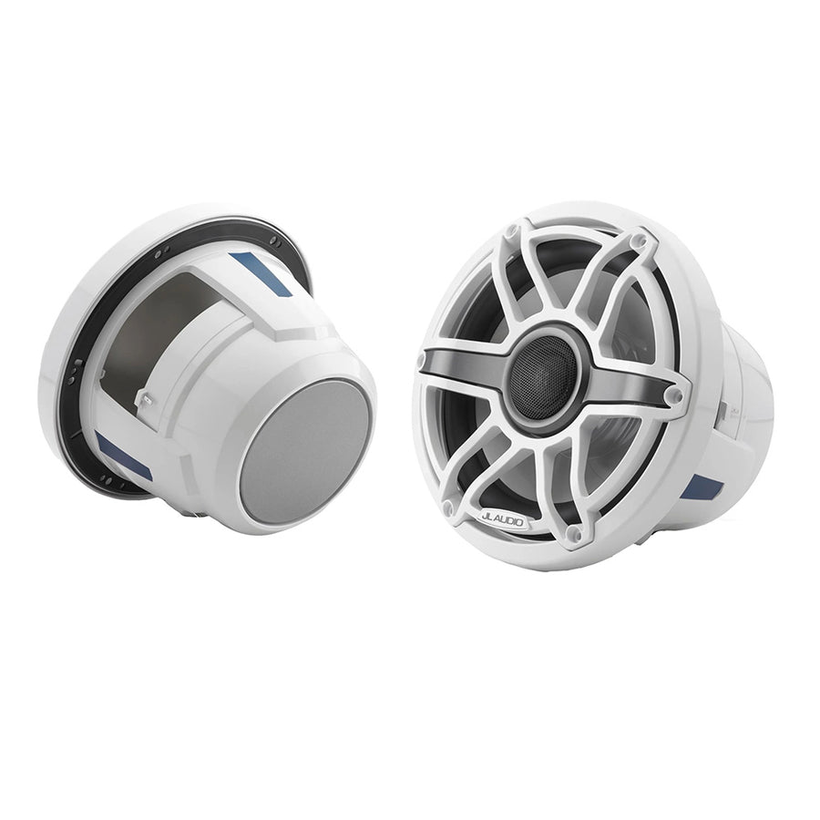 JL Audio M6 Series 8.8" Marine Coaxial Speakers w/Gloss White Sport Grille