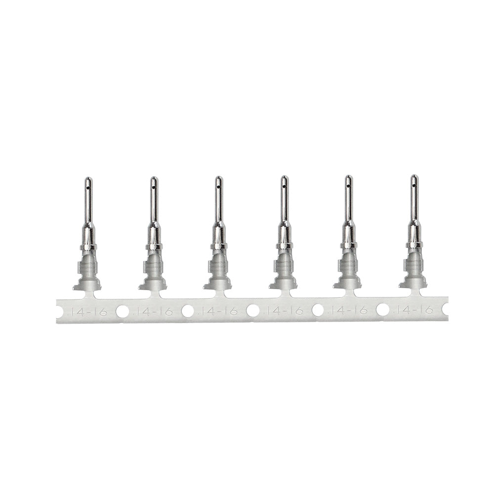 Pacer Deutsch Stamped  Formed Contacts f/14-18 AWG Wire  Pin Cavity Style - 100 Pack [T14DT-P-100]