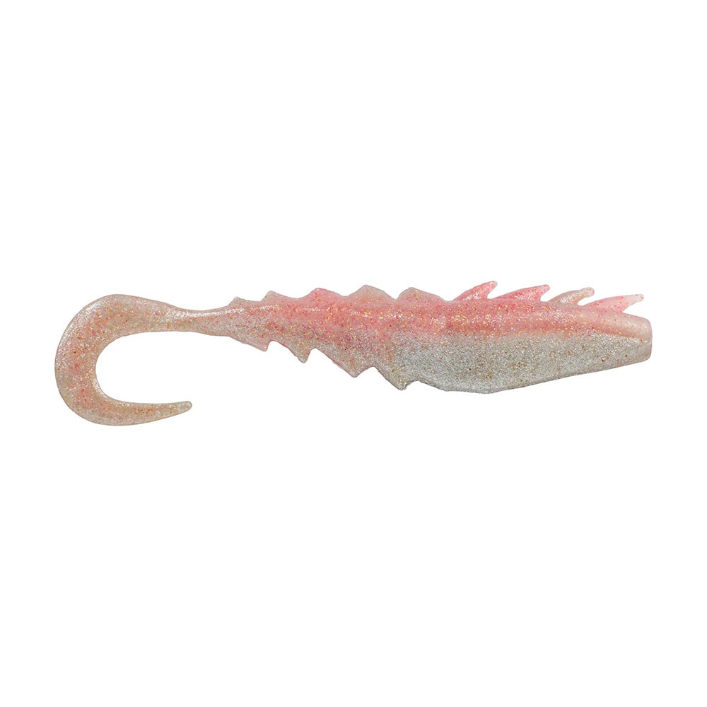 Berkley Gulp! Saltwater Nemesis Prawn Curl Tail - 5" - Flamingo Chrome [1637573]