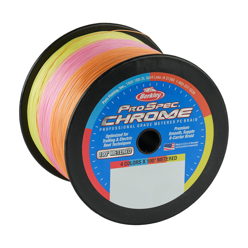 Berkley ProSpec Chrome 4 x 100' Metered Braid - 80lb - 3000yd [1641079]