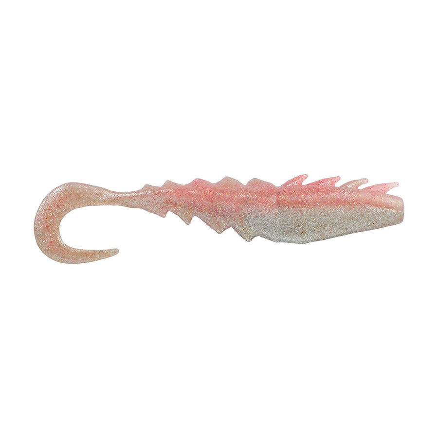Berkley Gulp! Saltwater Nemesis Prawn Curl Tail - 4" - Flamingo Chrome [1637569]