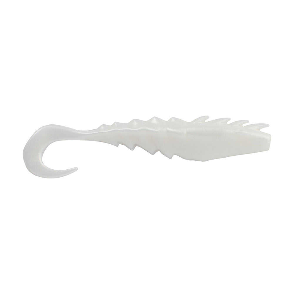 Berkley Gulp! Saltwater Nemesis Prawn Curl Tail - 4" - Pearl White [1551576]