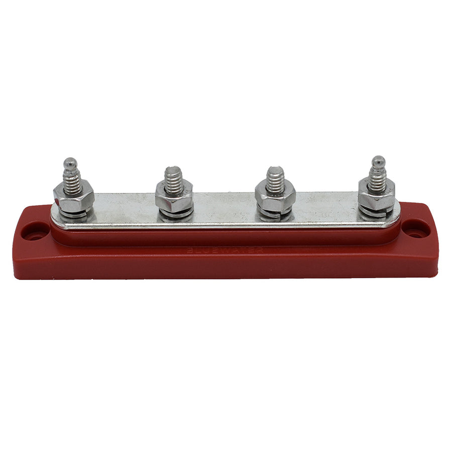 Bluewater Common Stud Busbar 4 Gang - Red [312303-B-025]