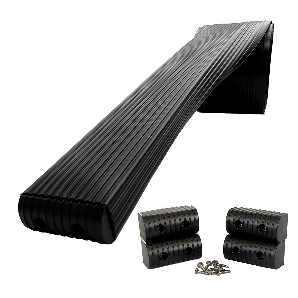 Caliber BunkWrap Kit - Black 16' x 2" x 4" Roll + 4 Caps + HRDW Roll + 4 Endcaps  Stainless Steel Hardware [23050-BK]