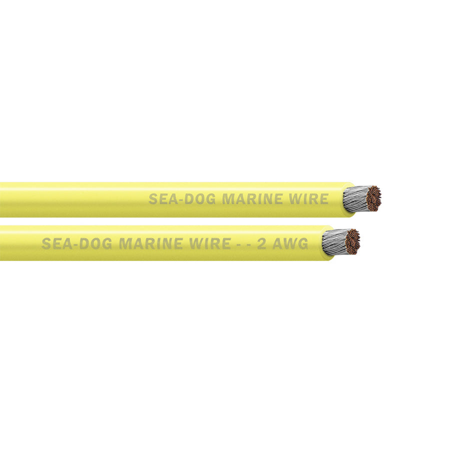Sea-Dog 2 AWG Yellow Battery Cable - 25' [8002030]