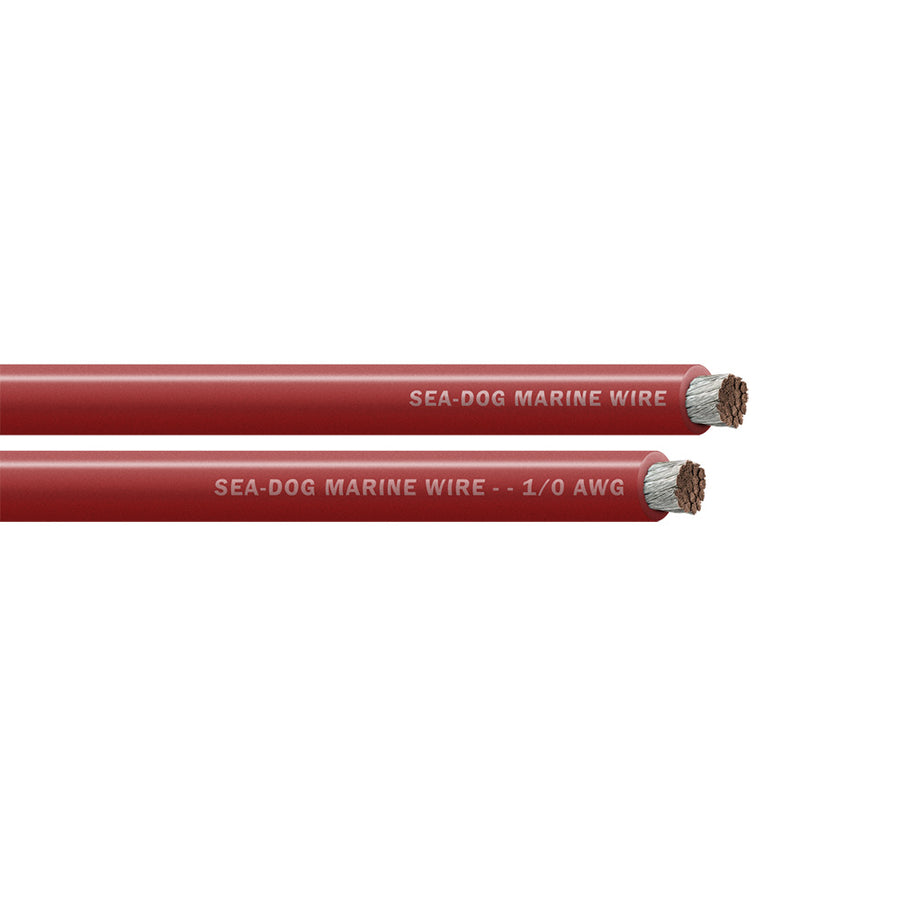 Sea-Dog 1/0 AWG Red Battery Cable - 25' [8011020]