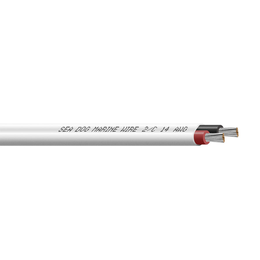 Sea-Dog 14/2 AWG Flat Duplex Wire - Red/Black - 100' [8014202]