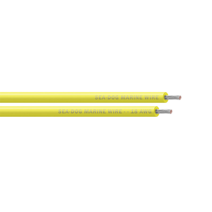 Sea-Dog 18 AWG Yellow Primary Wire - 250' [8018034]