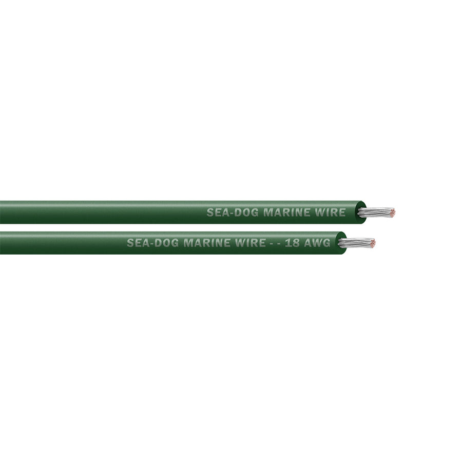 Sea-Dog 18 AWG Green Primary Wire - 250' [8018044]