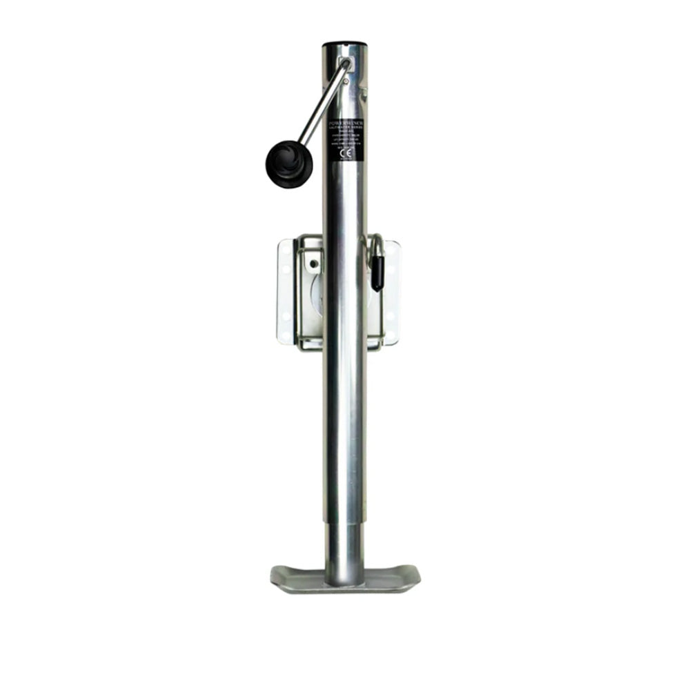 Powerwinch Saltwater Series Jack - 2500lb, Weld-On, Flat Plate, Zinc 500+ HR Salt Spray [21600-J-2500-WF-Z-R]