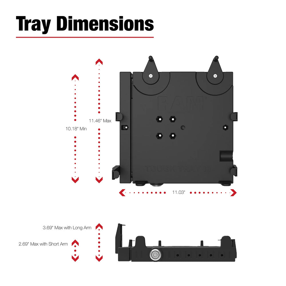 RAM Mount RAM No-Drill Universal Laptop Mount [RAM-VB-196-SW3]