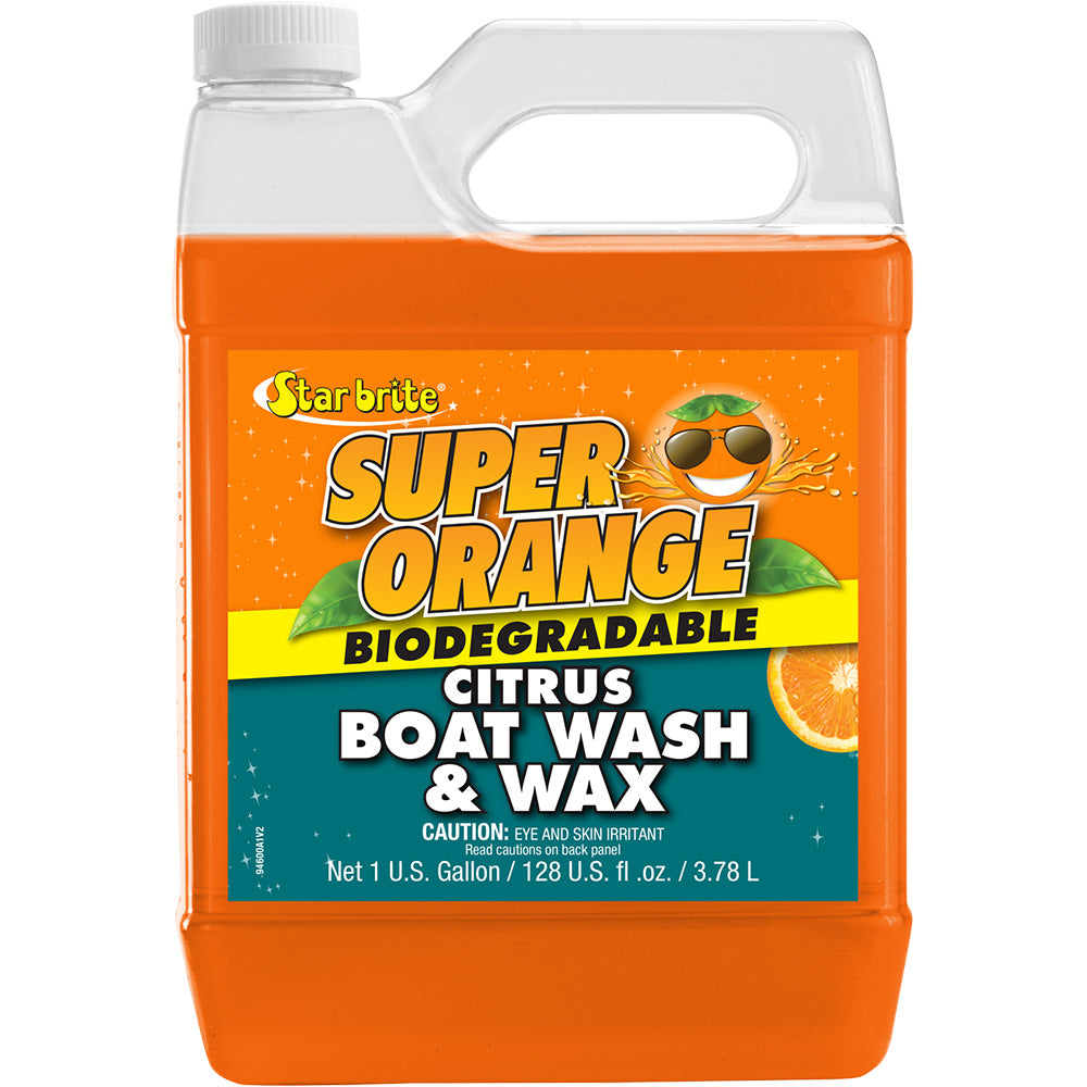 Star brite Super Orange Citrus Boat Wash  Wax - Fresh  Salt Water - 1 Gallon [94600]