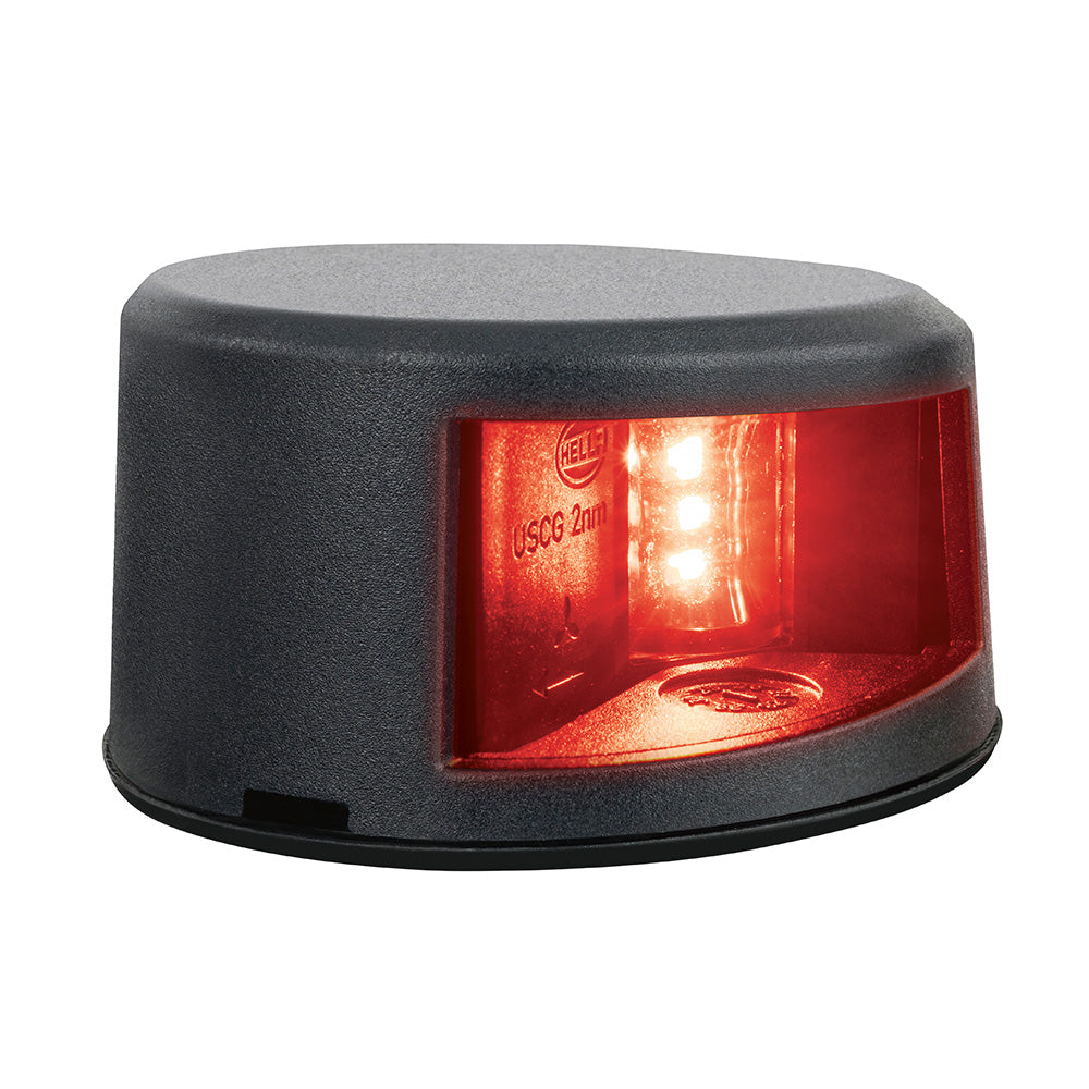 Hella Marine NaviLED Gen II Port Deck Mount Navigation Lamp - Black [017910001]