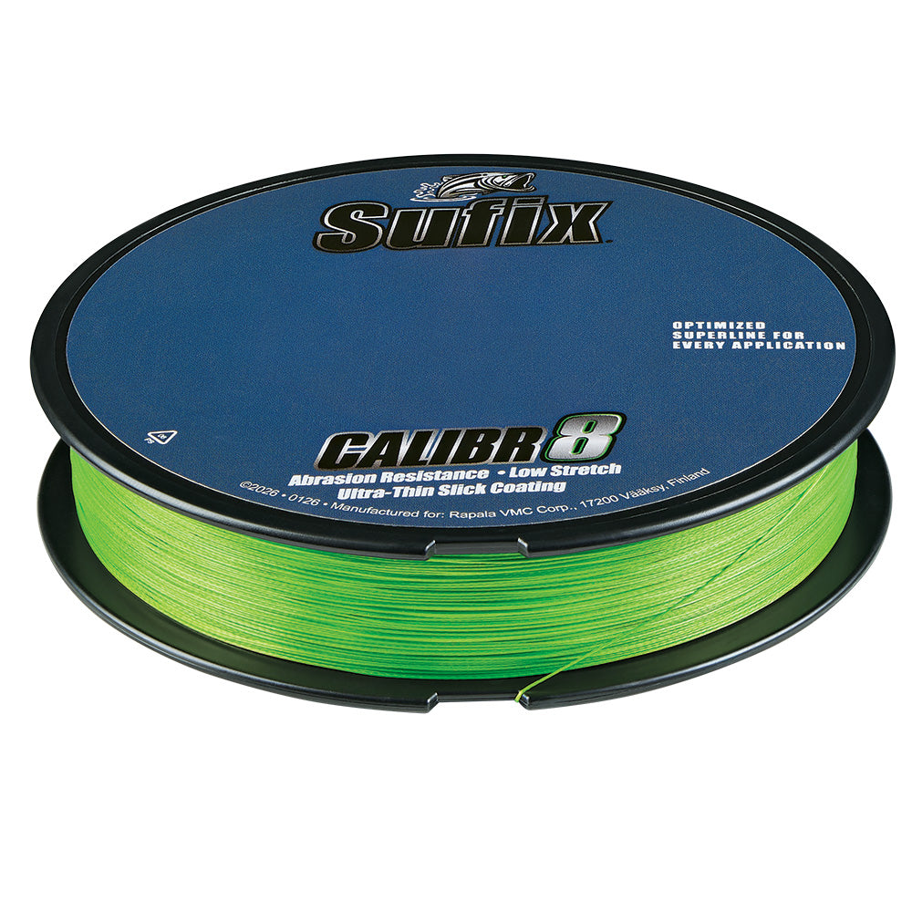 Sufix Calibr8 Braid 150yds 6lb - Neon Lime [694-006L]