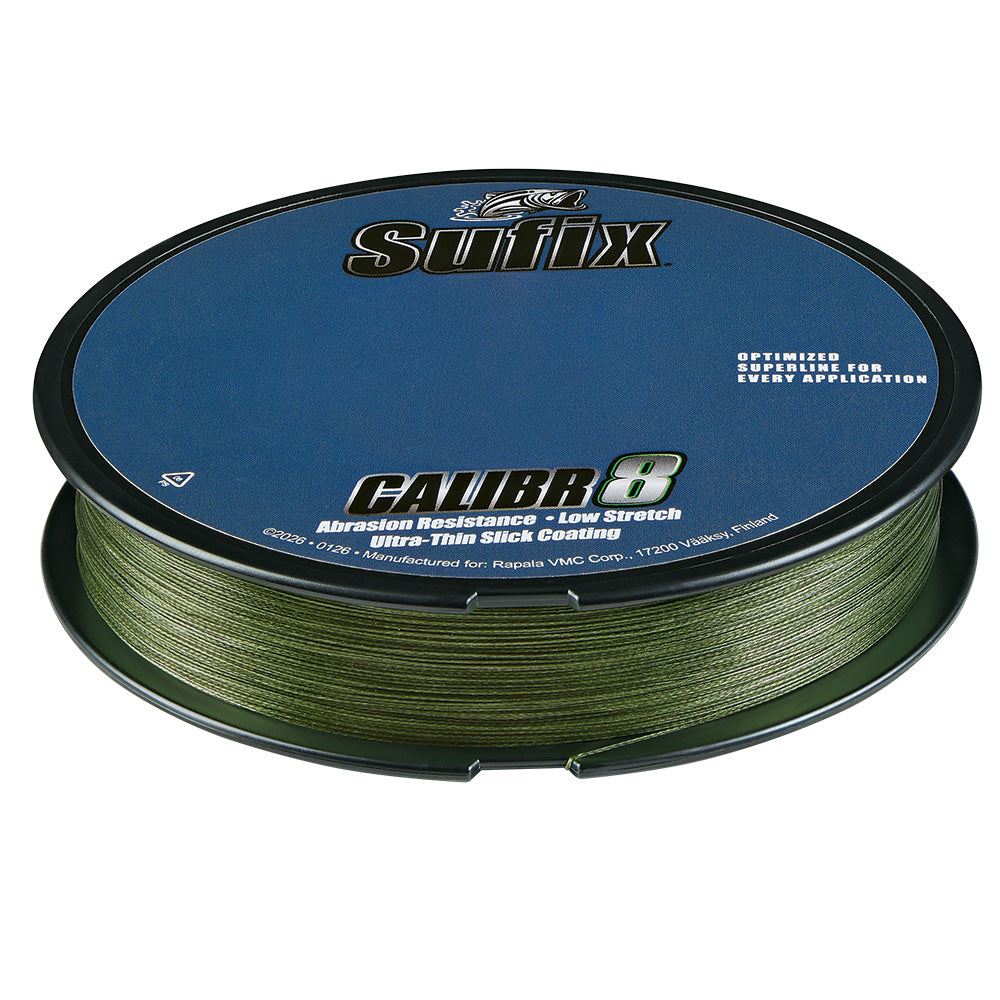 Sufix Calibr8 Braid 300yds 20lb - Low Vis Green [694-120G]