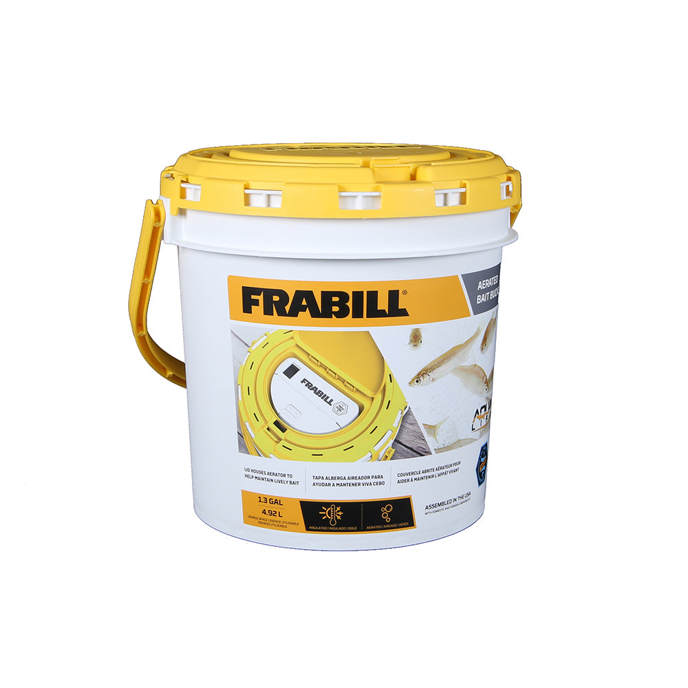 Frabill Dual Fish Bait Bucket w/Aerator Built-In [PMC4825]