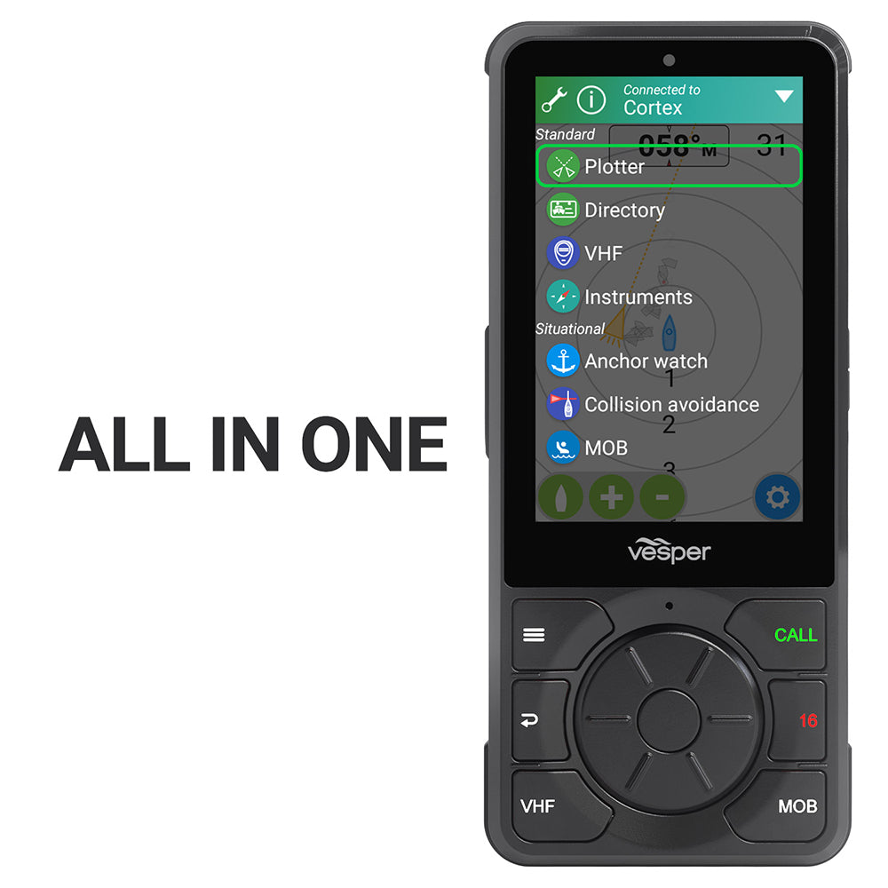 Vesper Cortex H1P Portable/Wireless/Rechargeable Handset w/Charging Cradle [010-02816-10]