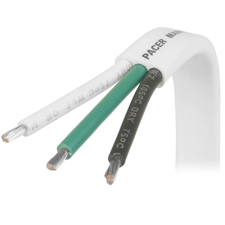 Pacer 14/3 AWG Triplex Cable - Black/Green/White - 250  [W14/3-250]