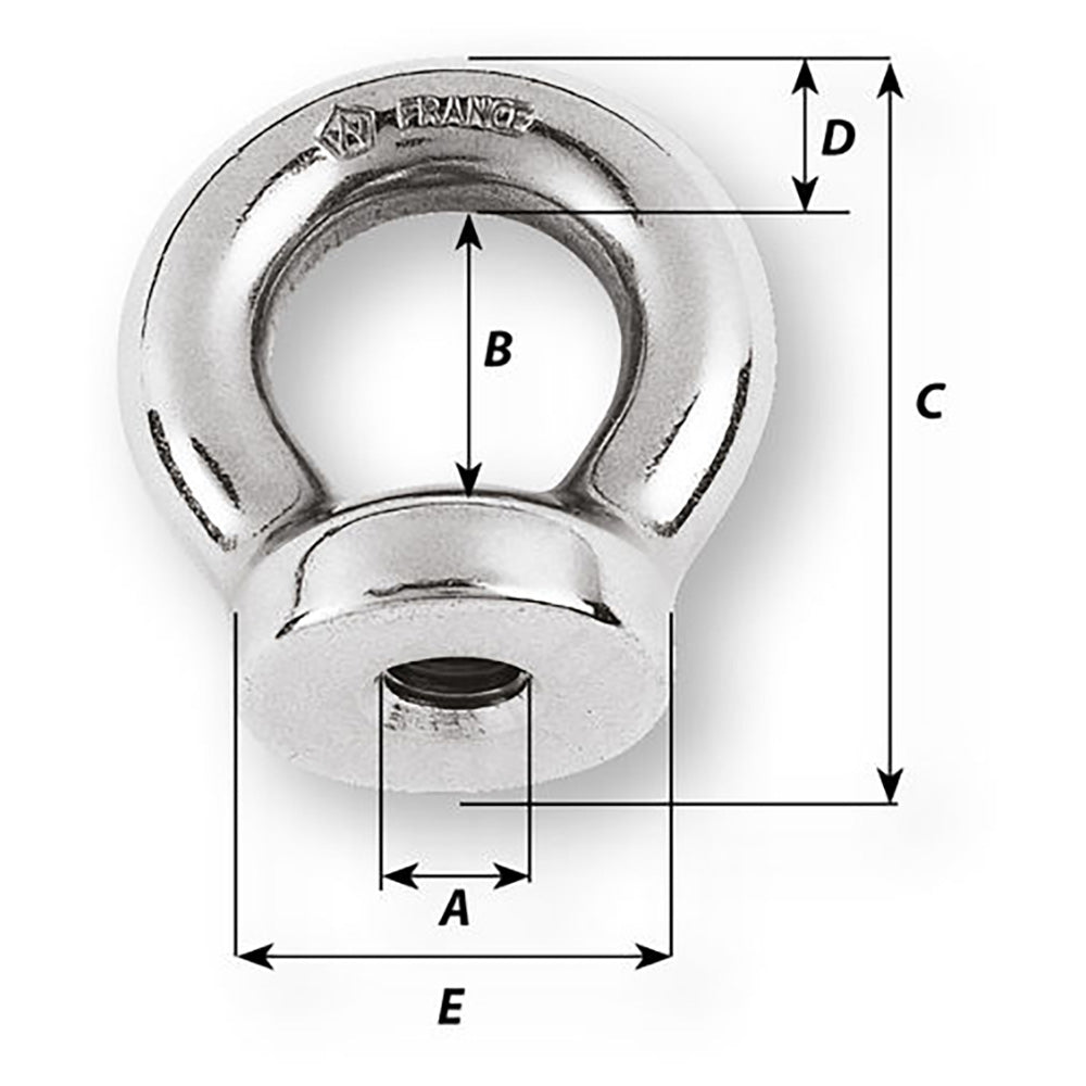Wichard 12mm Eye Nut - Thread M14 x 200mm [6367W]