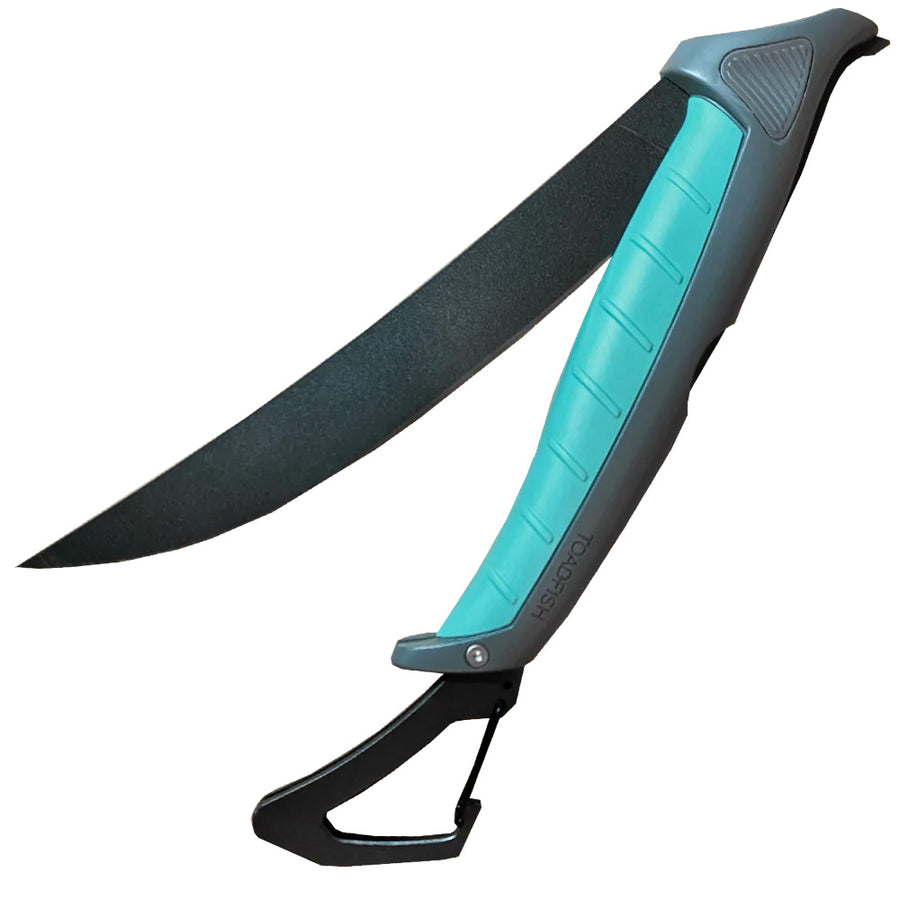 Toadfish Stowaway Folding Fillet Knife w/Built-In Carabiner - 8.5"  [1082]