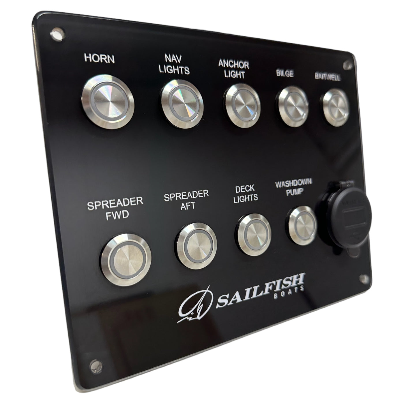 Panel containing switches
