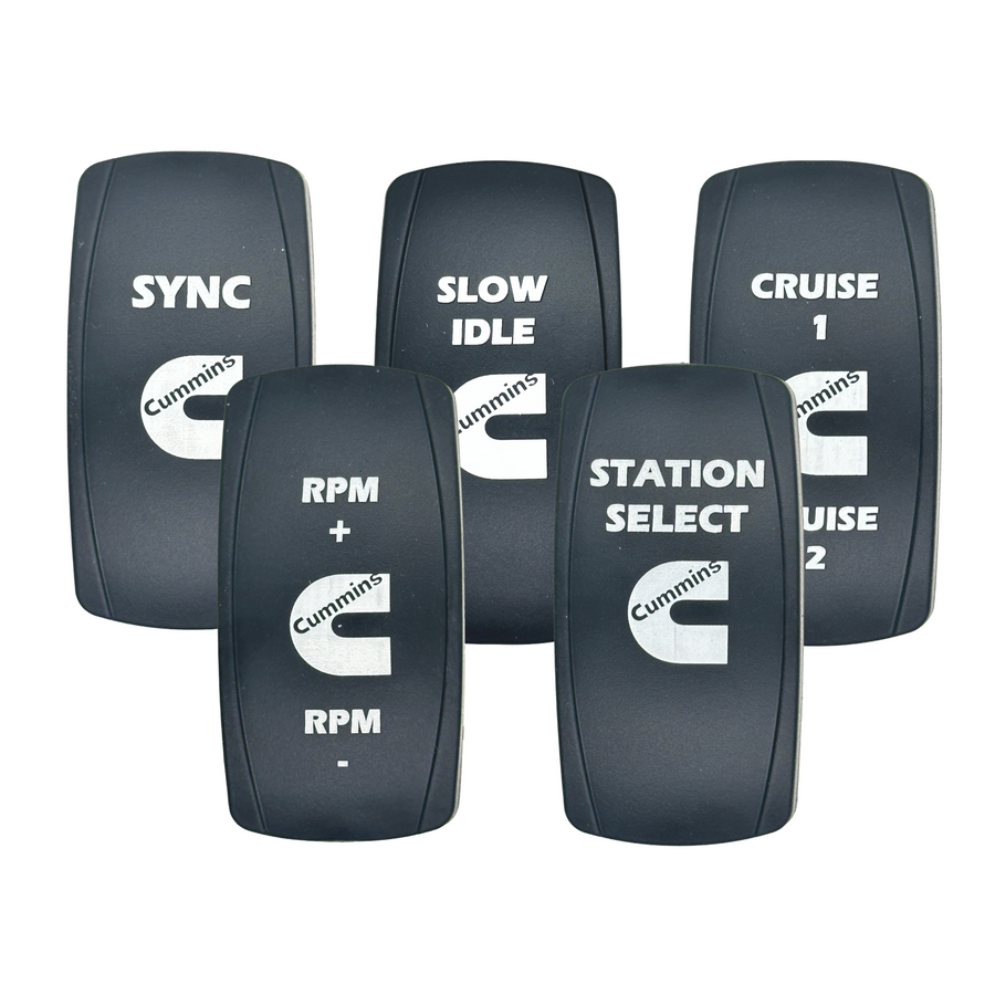 Cummins Marine Cruise Rocker Switch Covers