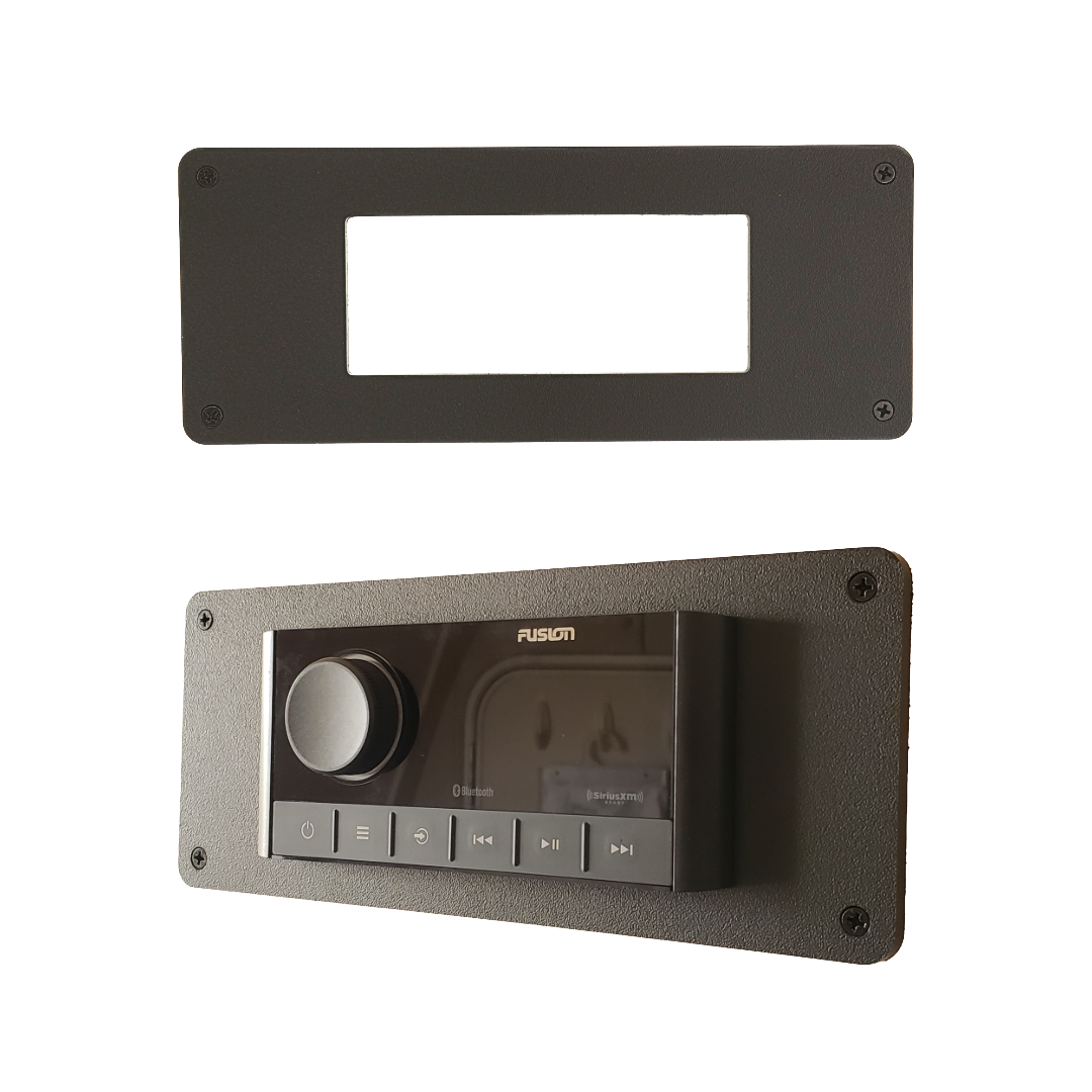Fusion Marine Stereo Adapter Plate -  Replaces Clarion CMD/XMD Cutouts for Fusion MS-RA670/RA210 Models