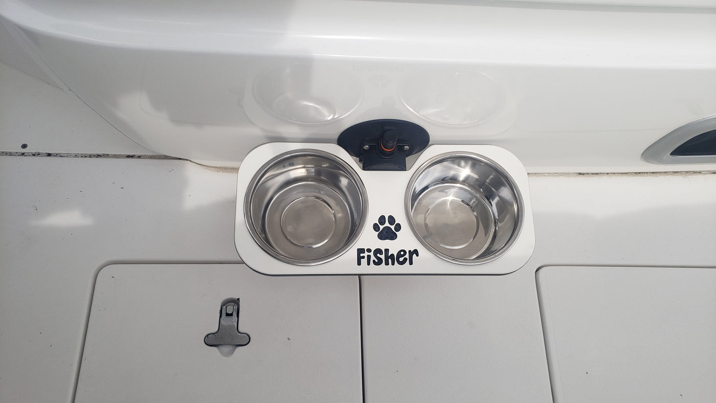 Boat Dog Dish Holder
